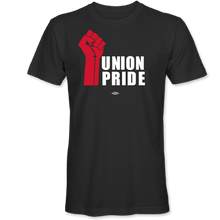 Load image into Gallery viewer, "Union Pride Fist" T-shirt (available in black and navy)
