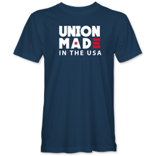 Load image into Gallery viewer, "Union Made in the USA" T-shirt (available in black and navy)