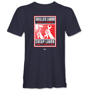 "Skilled Labor_Hammer and Wrench" T-shirt (available in black and navy)