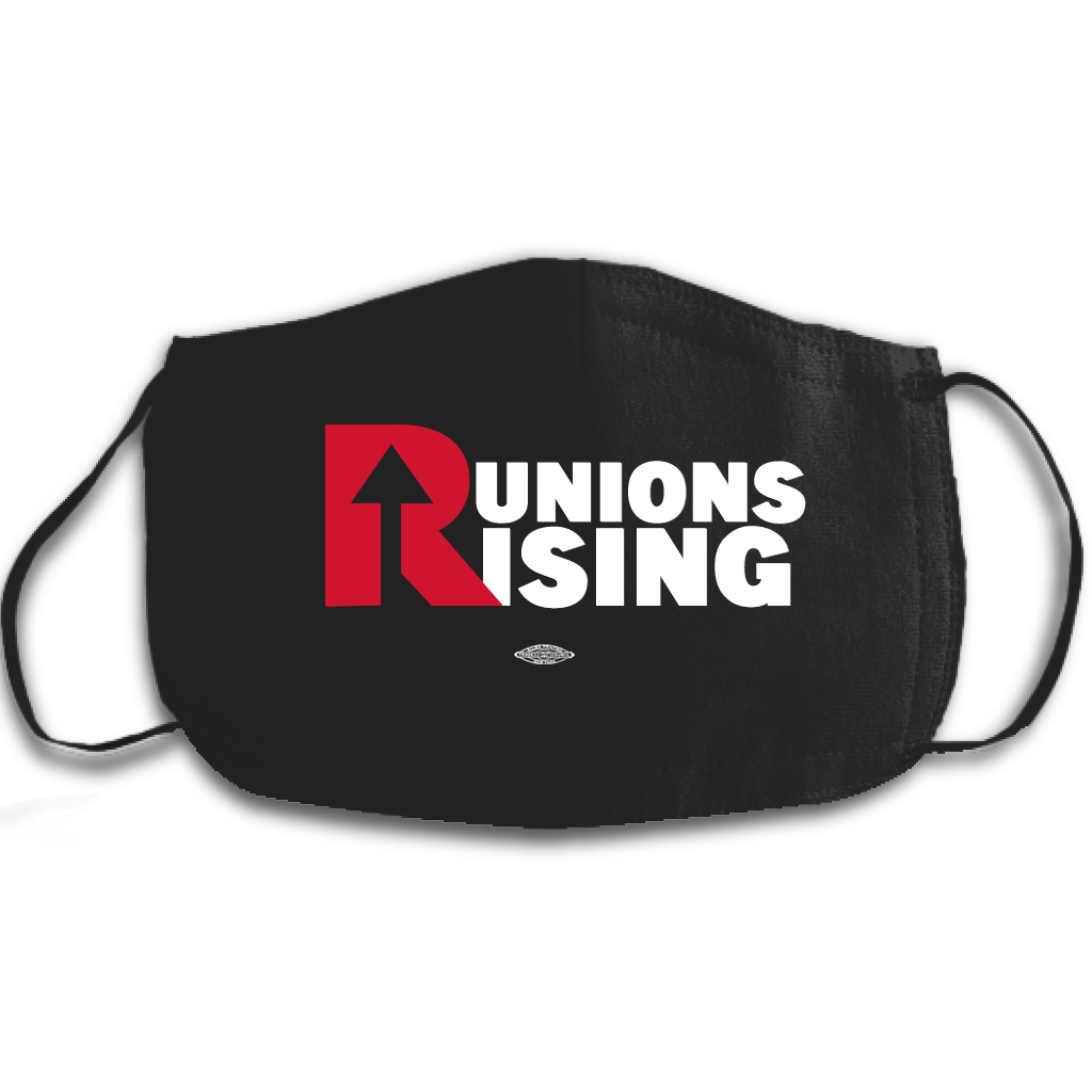 Unions Rising Face Black Mask
