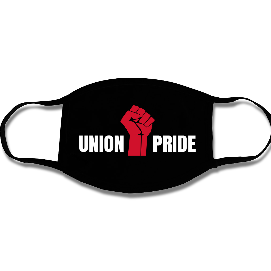 USA Made & Union Printed Face Mask (available in white, black and navy)