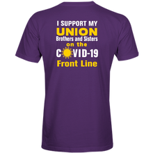 Load image into Gallery viewer, COVID-19 Support/Union-Pride T-shirt (available in black, navy and purple)

