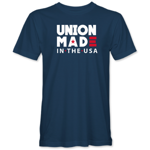 "Union Made in the USA" T-shirt (available in black and navy)